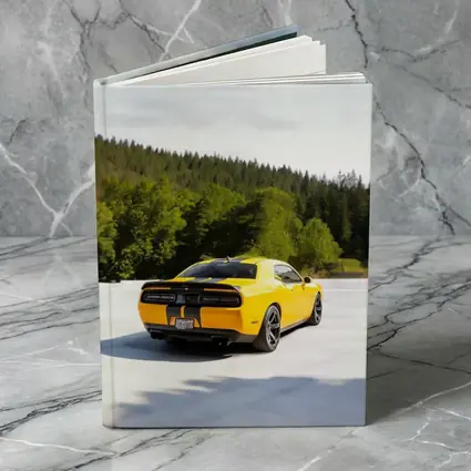 Dodge Challenger SRT Yellow Forest Background