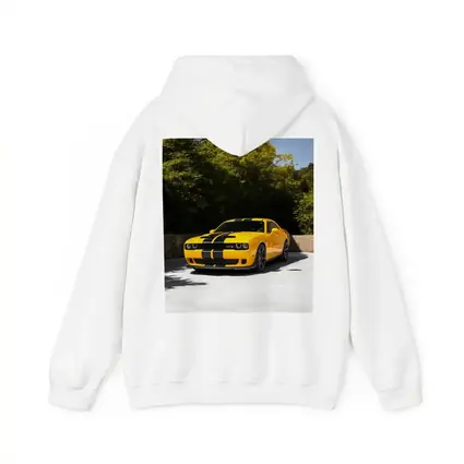 Dodge Challenger SRT Yellow Muscle Car Outdoors