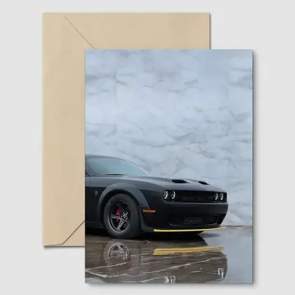 Dodge Challenger Hellcat Matte Black Marble