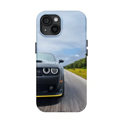Dodge Challenger Hellcat Speeding Open Road