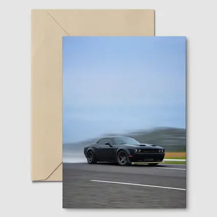 Dodge Challenger Hellcat Drifting On Track