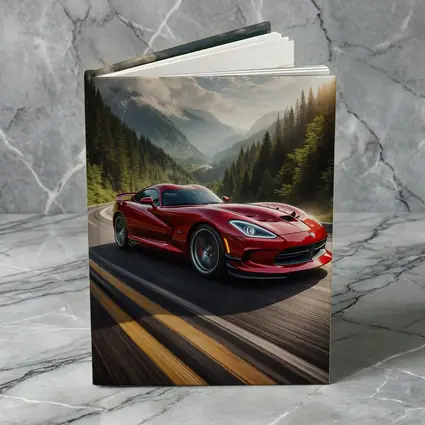 Dodge Viper Red Sports Car Mountain Road