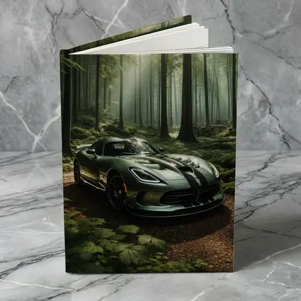 Dodge Viper Parked Deep Forest Setting