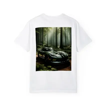 Dodge Viper Parked Deep Forest Setting