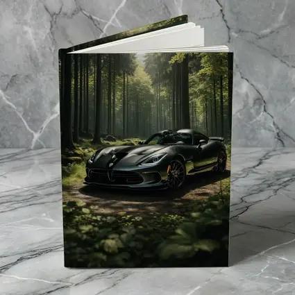 Dodge Viper Parked Deep Forest Setting
