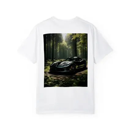 Dodge Viper Parked Deep Forest Setting