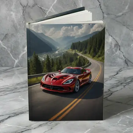 Dodge Viper Red on Mountain Road
