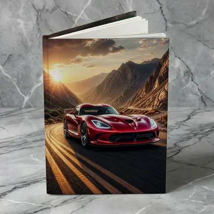 Dodge Viper Red Sports Car Mountain Road
