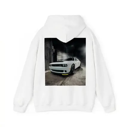 Dodge Challenger SRT White Abandoned Building