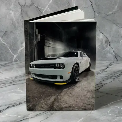Dodge Challenger SRT White Abandoned Building