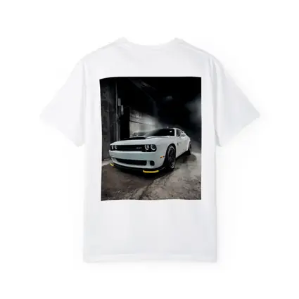 Dodge Challenger SRT White Abandoned Building