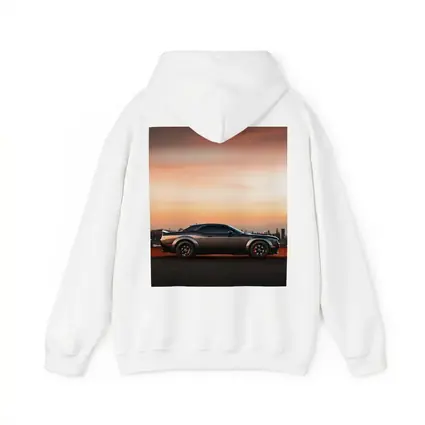 Dodge Challenger Muscle Car City Sunset