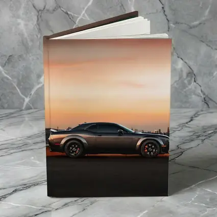 Dodge Challenger Muscle Car City Sunset