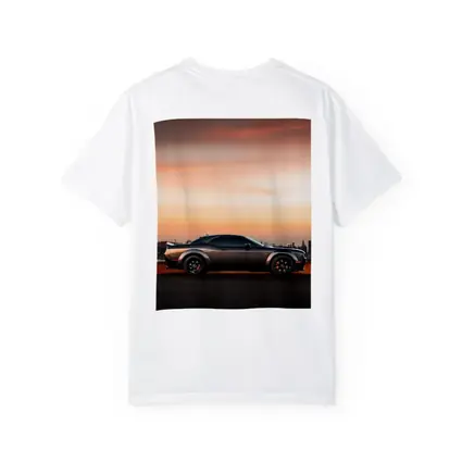 Dodge Challenger Muscle Car City Sunset