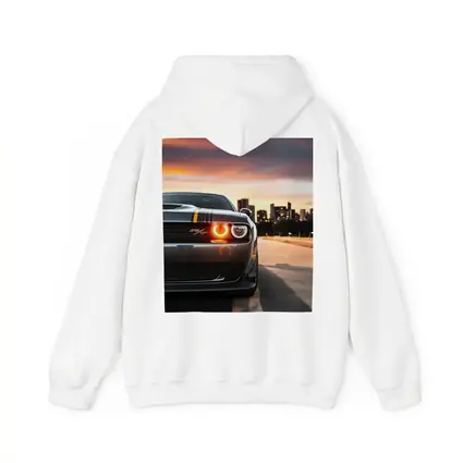 Dodge Challenger RT City Sunset Front View