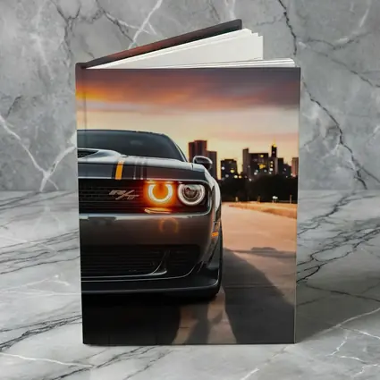 Dodge Challenger RT City Sunset Front View