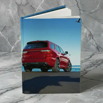 Dodge Durango Red SUV Ocean Background