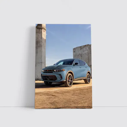 Dodge Hornet SUV Concrete Wall Background