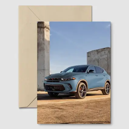 Dodge Hornet SUV Concrete Wall Background
