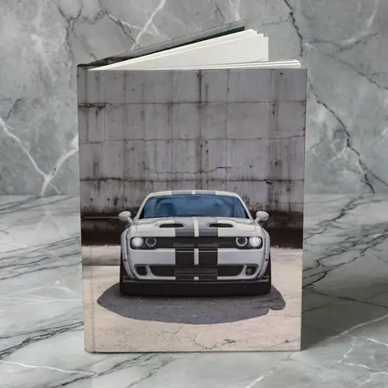 Dodge Challenger Front View Concrete Wall