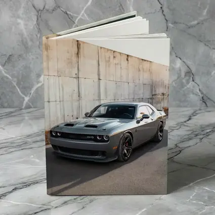 Dodge Challenger Hellcat Gray Concrete Wall