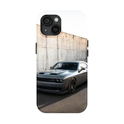 Dodge Challenger Hellcat Gray Concrete Wall