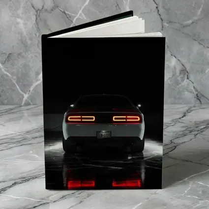 Dodge Challenger Rear View Dark Studio