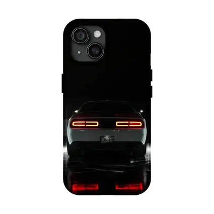 Dodge Challenger Rear View Dark Studio