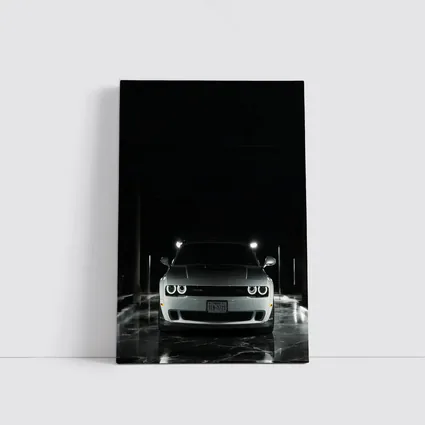 Dodge Challenger Front View Dark Tunnel