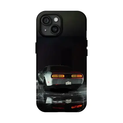 Dodge Challenger Rear View Dark Studio