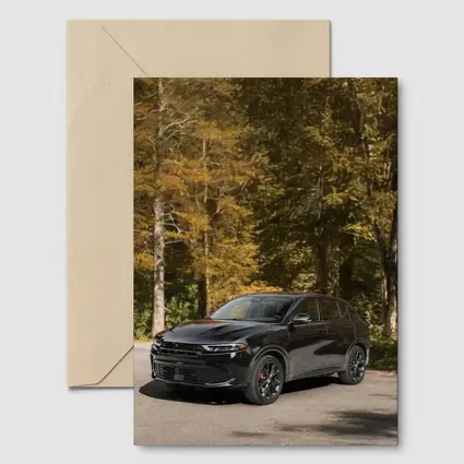 Dodge Hornet Black SUV Autumn Forest