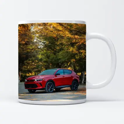 Dodge Hornet Red SUV Autumn Forest