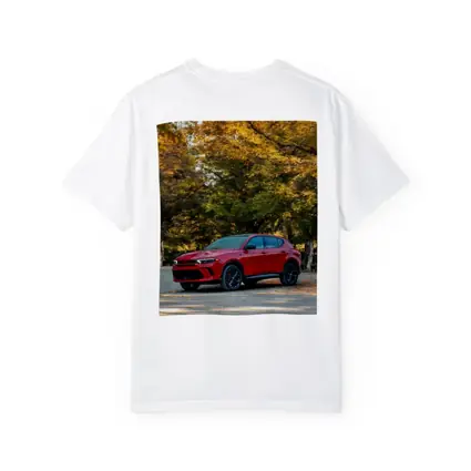 Dodge Hornet Red SUV Autumn Forest
