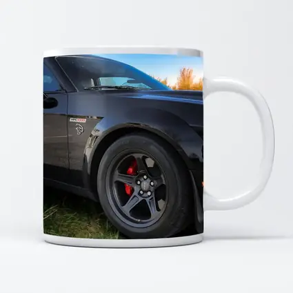 Black Dodge Challenger Muscle Car Outdoor