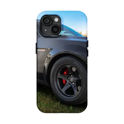 Black Dodge Challenger Muscle Car Outdoor
