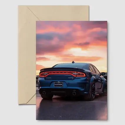 Dodge Charger SRT Blue Sunset Sky