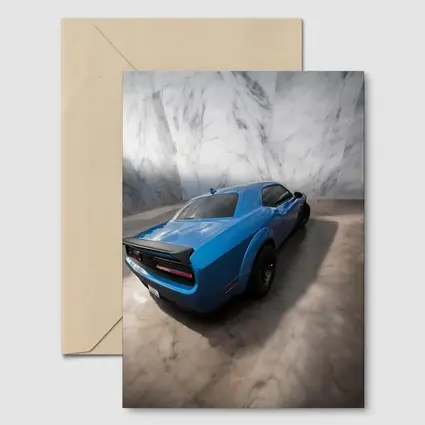 Dodge Challenger Blue Marble Studio