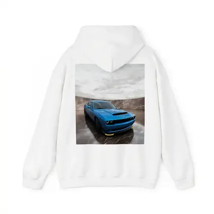 Dodge Challenger Blue Muscle Car Marble Studio