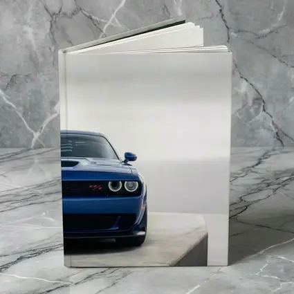 Dodge Challenger Blue Front View Minimal Background
