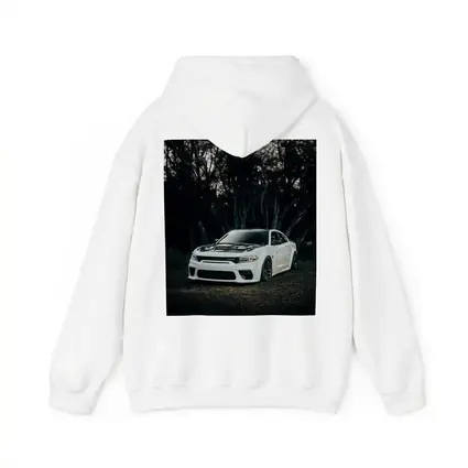 Dodge Charger White Muscle Car Dark Forest