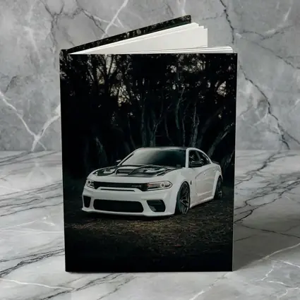 Dodge Charger White Muscle Car Dark Forest
