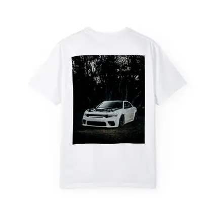 Dodge Charger White Muscle Car Dark Forest