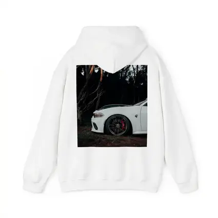 Dodge Charger White Muscle Car Dark Forest