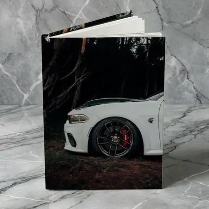 Dodge Charger White Muscle Car Dark Forest