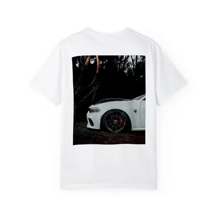 Dodge Charger White Muscle Car Dark Forest