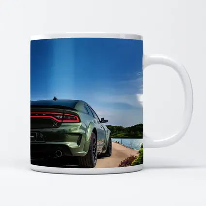 Dodge Charger Green Rear View Lakeside