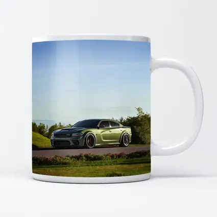 Dodge Charger Green Muscle Car Outdoor