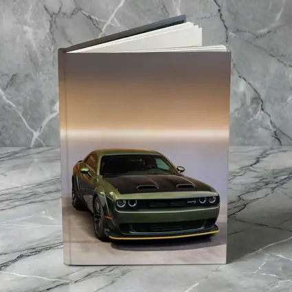 Dodge Challenger Green Muscle Car Studio
