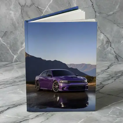Dodge Charger Purple Muscle Car Mountain Background