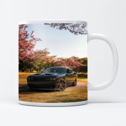 Dodge Challenger SRT Black Cherry Blossom Park